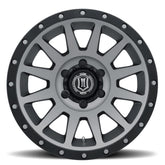 04-24 Ford F-150 / 14-24 Ford Expedition ICON 2018906352TT Compression 18x9 / 6x135 / 6mm Offset 5.25in BS Titanium Wheel